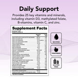Theralogix Solo Multivitamínico, tabletas en vaso, uso cotidiano sencillo.