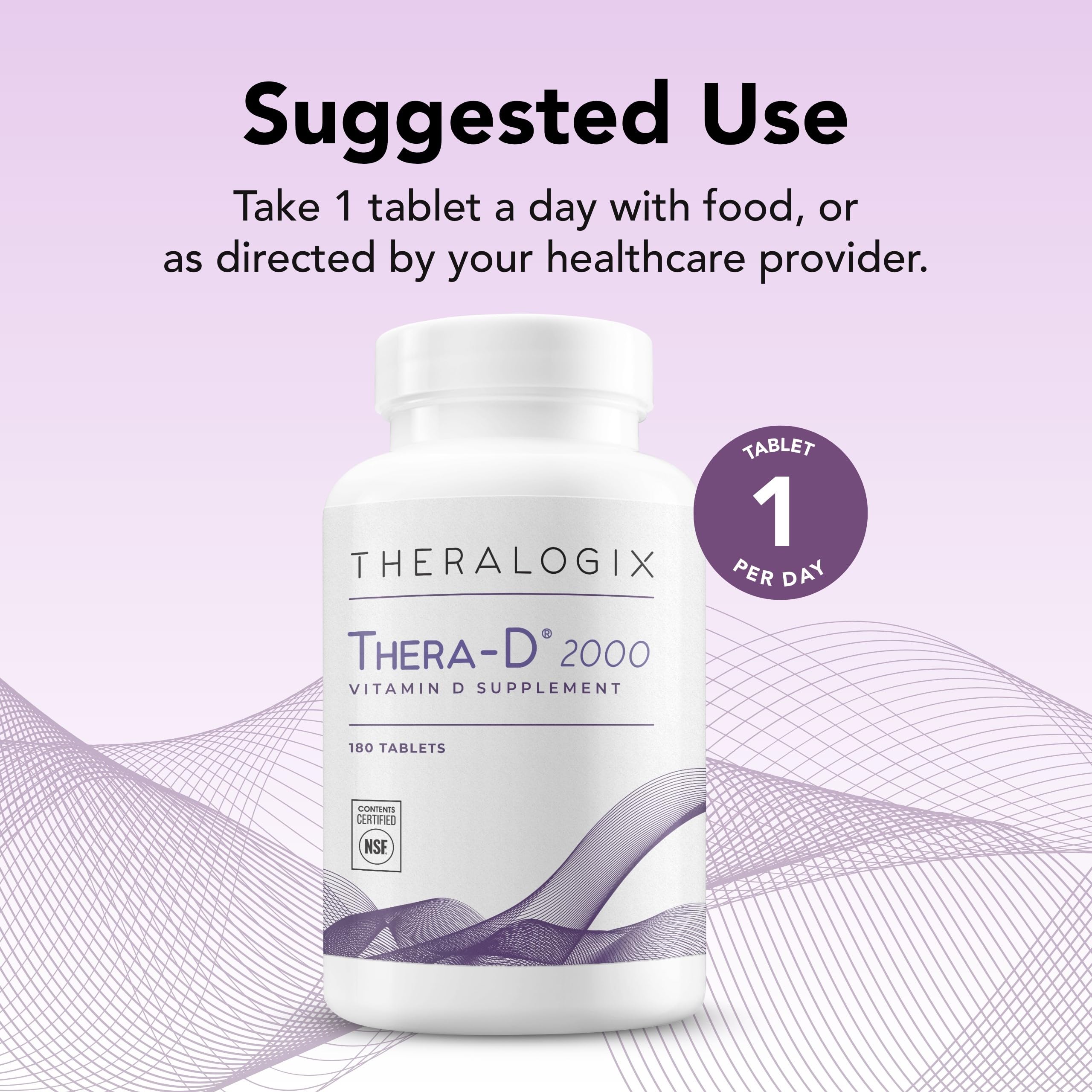 Theralogix Thera-D 2000: tabletas para el sistema inmune en uso diario.