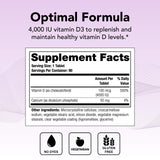 Theralogix Thera-D 4000, tabletas en primer plano para aporte de vitamina D.