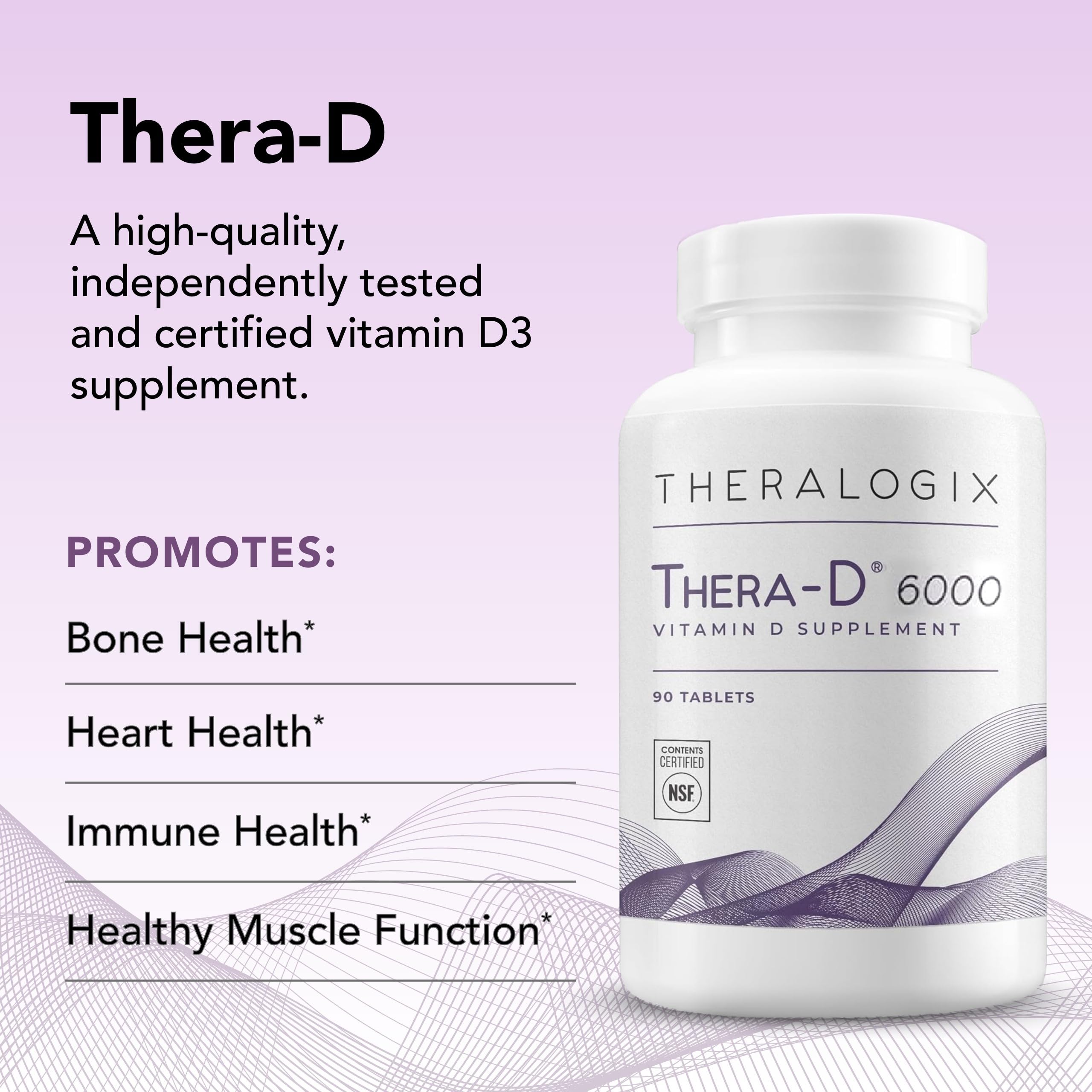 Uso diario con Theralogix Thera-D 6000 para complementar la vitamina D