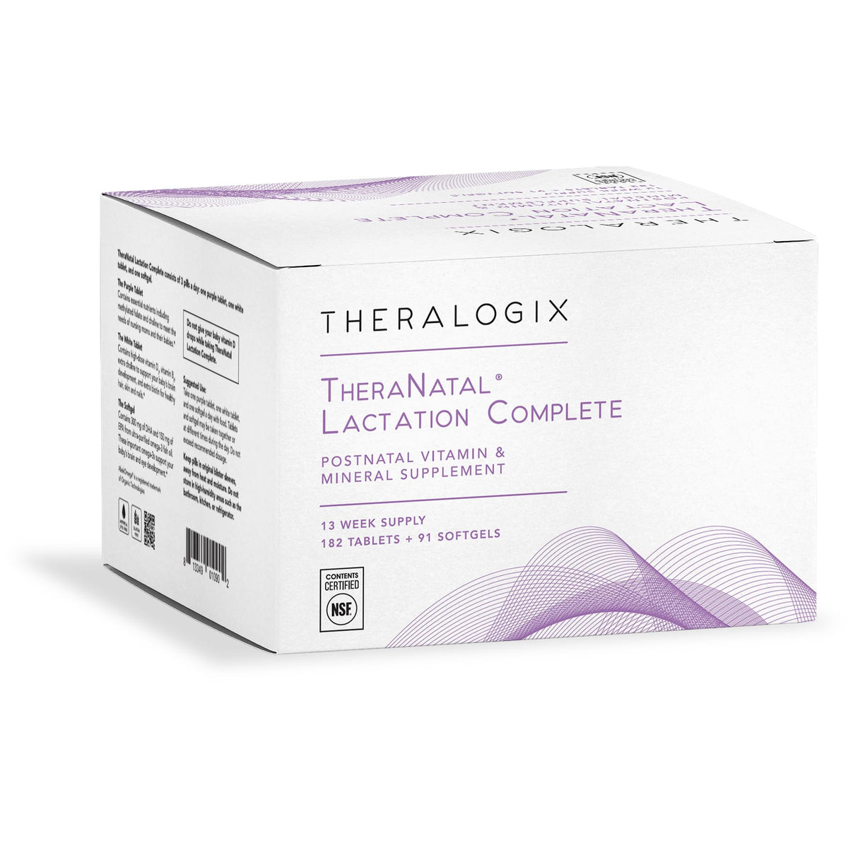 TheraNatal tabletas en botella; apoyo nutricional para la lactancia.
