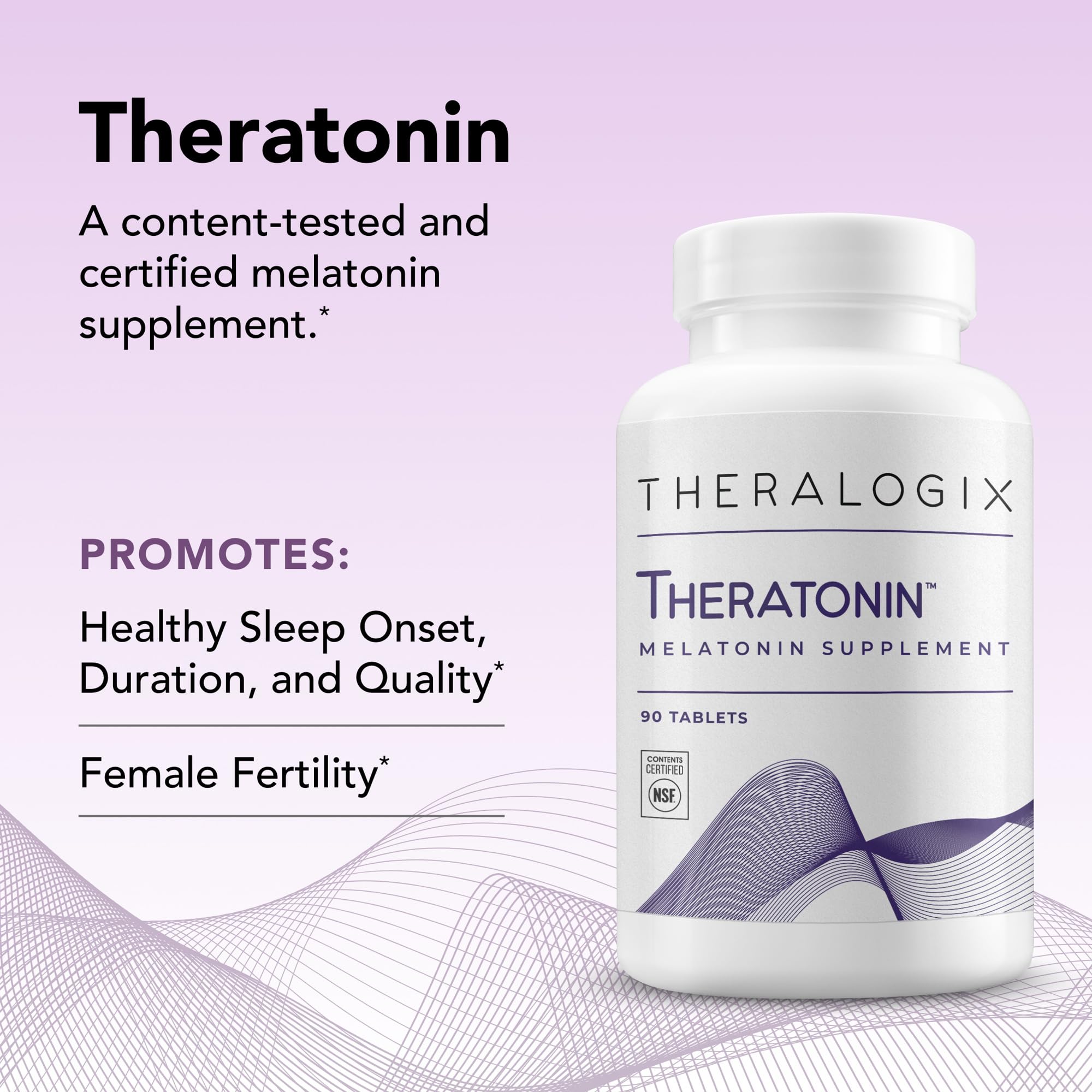 Theralogix Theratonin certificado NSF para pureza y potencia