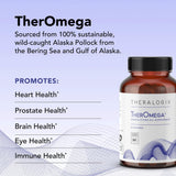 Theralogix TherOmega: cápsulas blandas fáciles de tomar, dosis diaria para mantener equilibrio