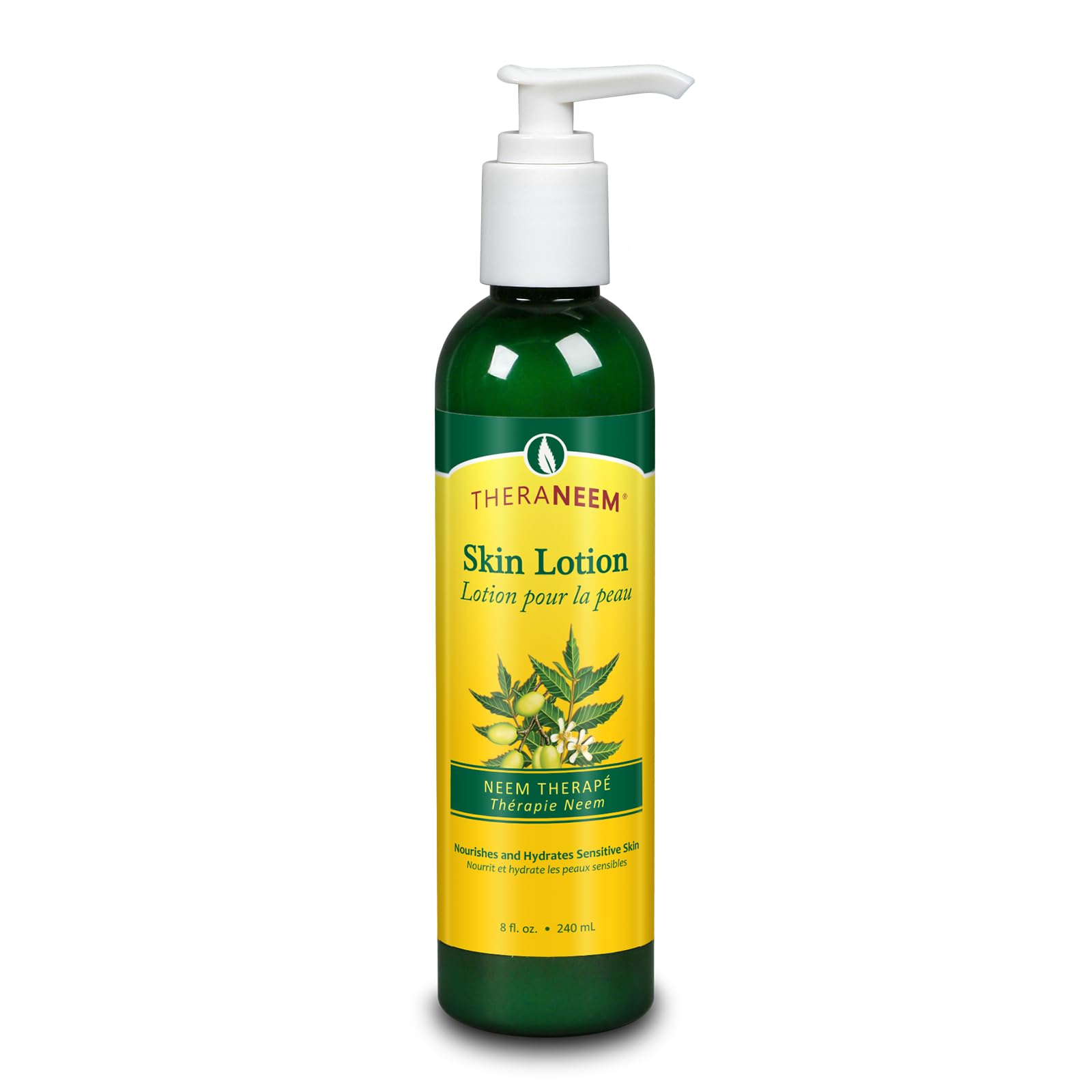 TheraNeem Neem Therapé Loción en envase de 237 ml para piel seca, hidratante
