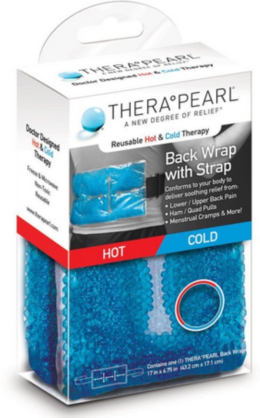 TheraPearl Back Wrap, alivio localizado para la espalda, uso en casa.