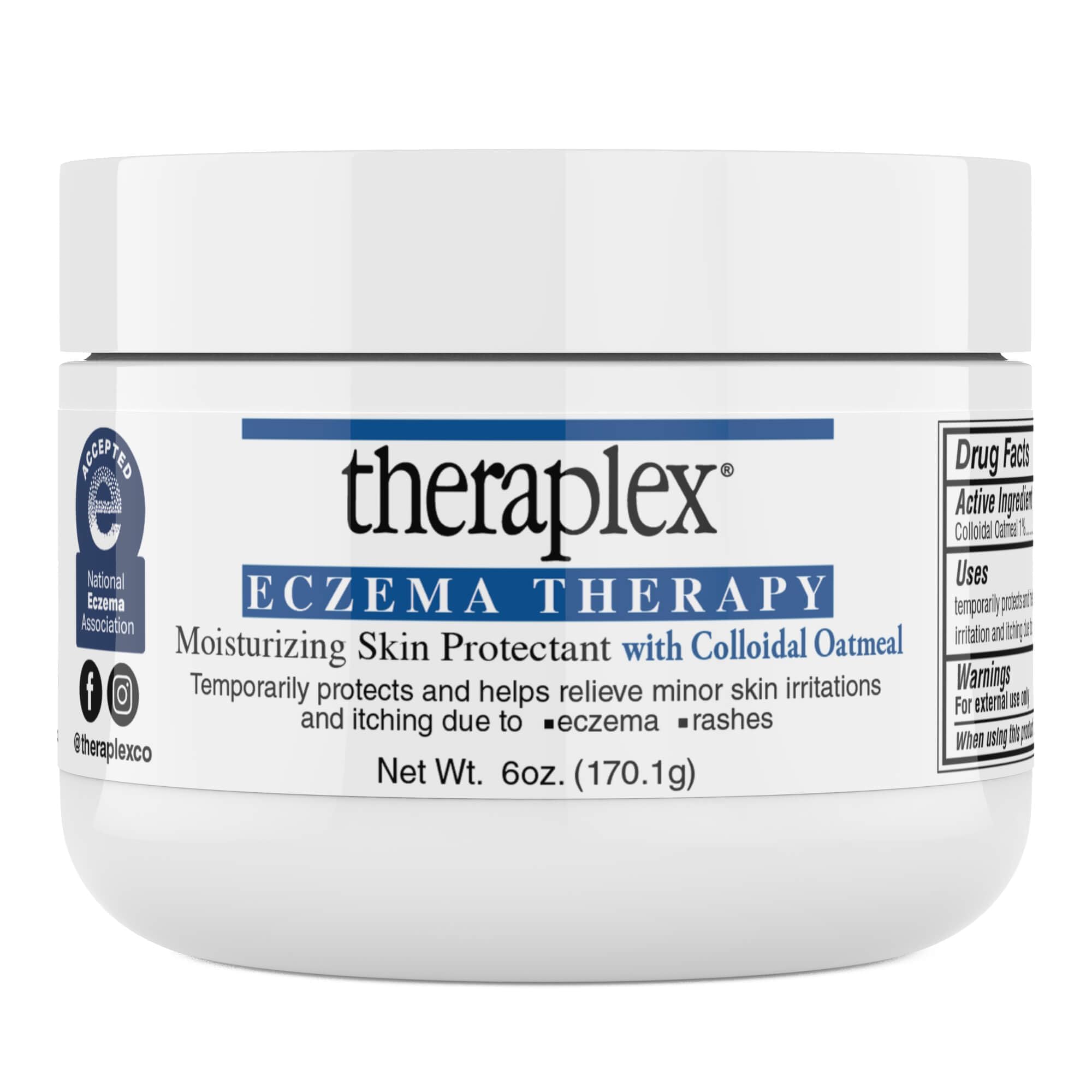 Theraplex eccema-terapia, botella para hidratación suave en piel sensible.