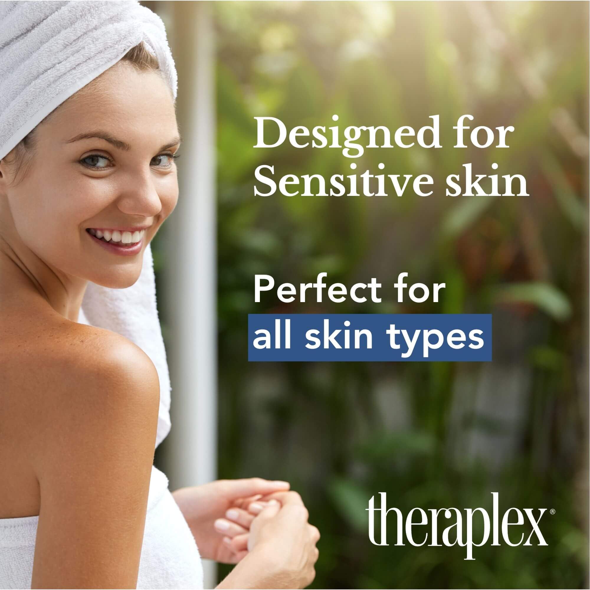 Theraplex eccema-terapia, envase de seis onzas para uso prolongado.