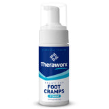 Theraworx espuma en botella, alivio rápido de calambres en los pies.