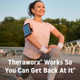 Theraworx espuma para masaje suave ayuda a gestionar molestias