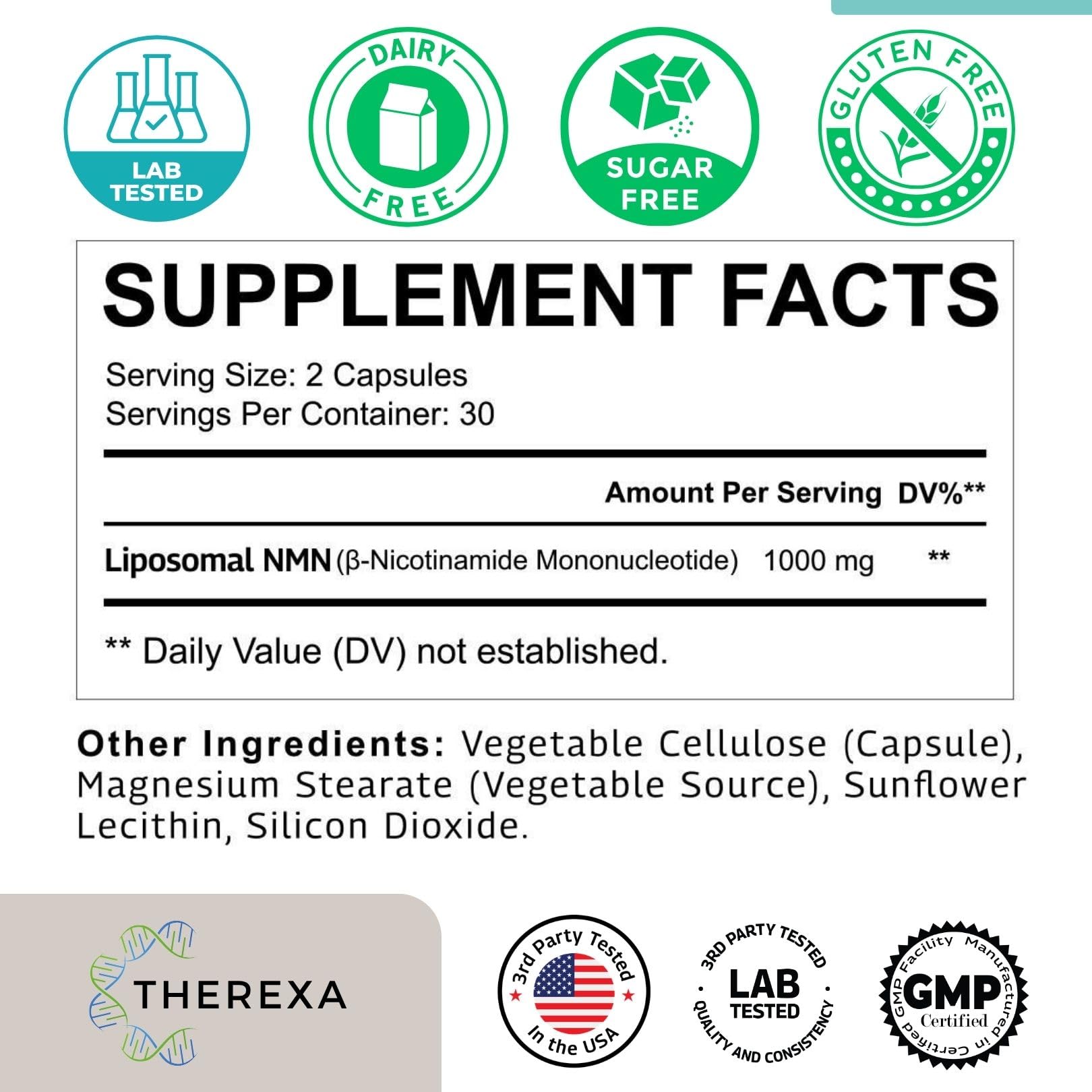 NMN liposomal con dispersion para mejor absorcion y energia.
