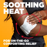 ThermaCare aplicado sobre articulación para calor constante y cobertura durante movimientos.