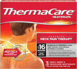 ThermaCare cuello: envoltura de calor para aliviar tensiones cervicales y mejorar la movilidad.