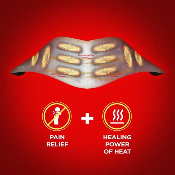 ThermaCare envoltura de calor para cuello y hombro, calor de larga duración.