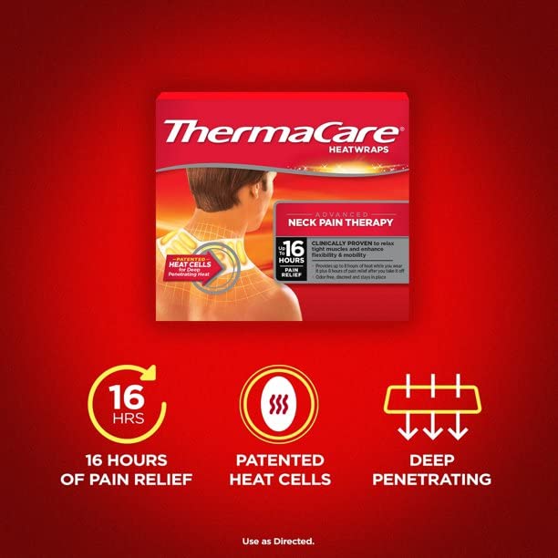 ThermaCare sensación de relajación en cuello y hombro.