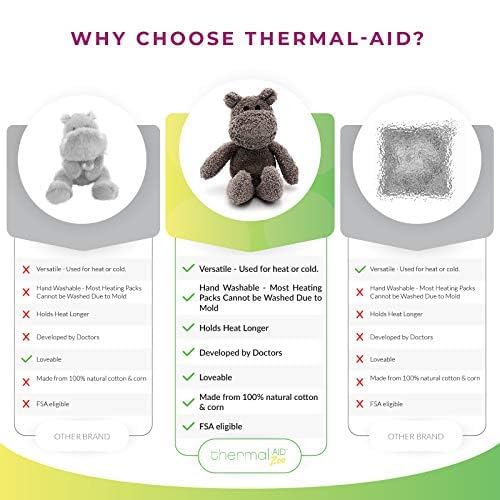 Thermal-Aid Happy The Hippo como compresa fría para alivio refrescante.
