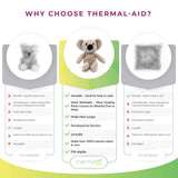Thermal-Aid Zoo Mini Ollie Koala resistente al moho para uso reutilizable