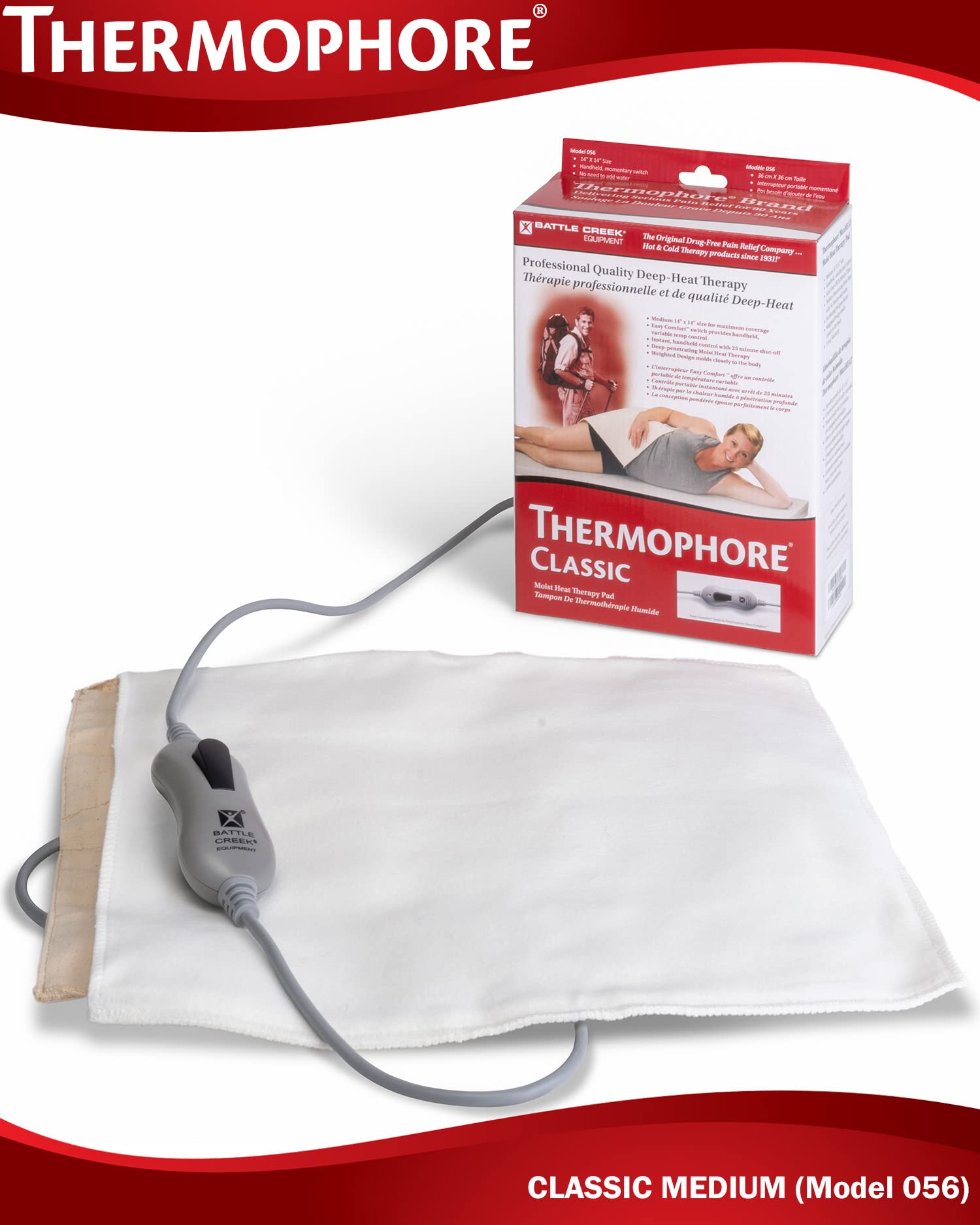 Thermophore Clasico: interruptor de calor para uso seguro sin quemaduras