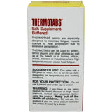 Thermotabs etiqueta del producto, claridad de uso diario y dosificación