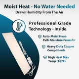 Controlador intuitivo Thermotech para ajustar calor con facilidad.