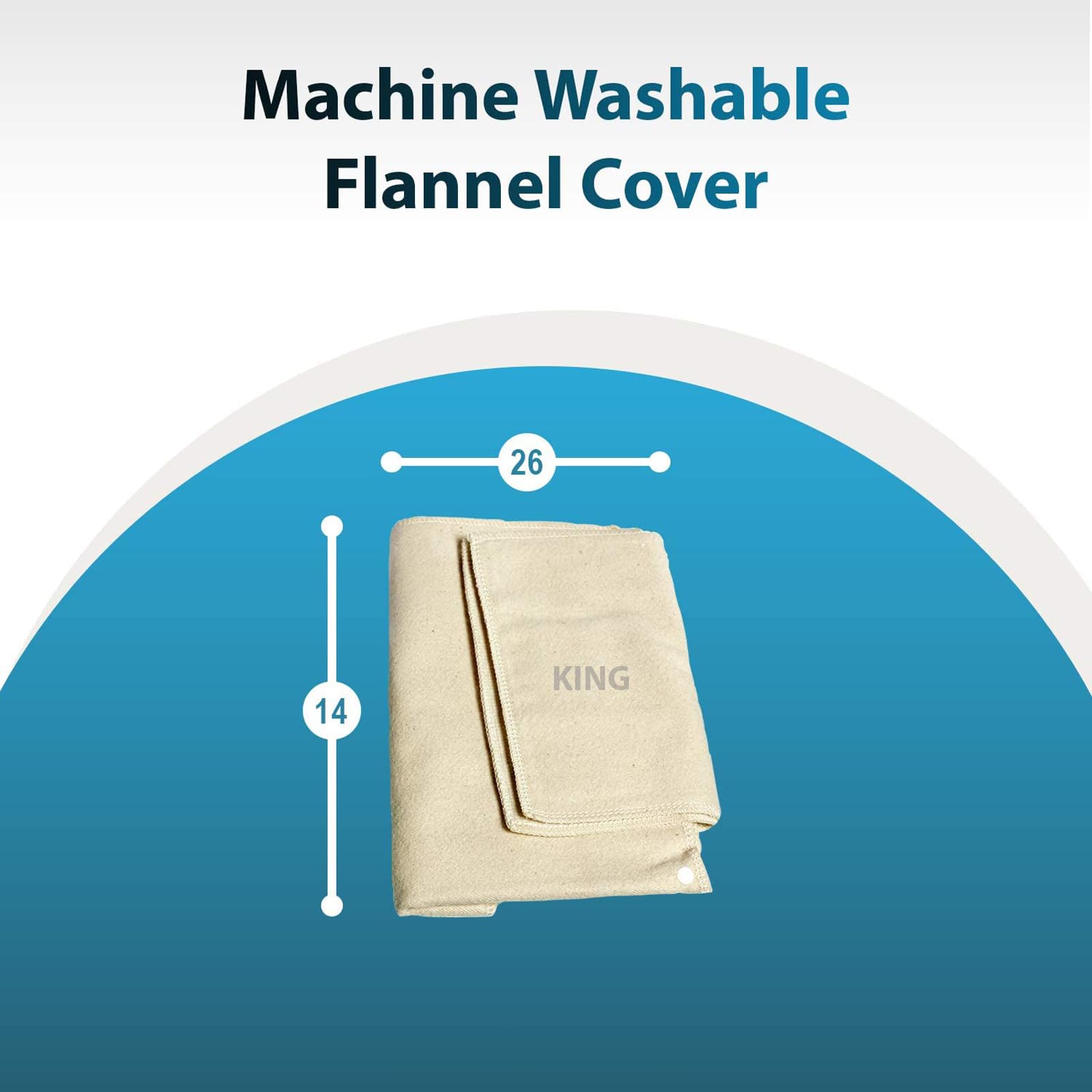 Funda de franela Thermotech protege ropa y piel durante uso prolongado.