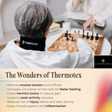 Thermotex calentador infrarrojo profundo para cuello, proporciona penetración suave para rigidez.