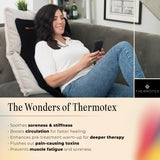 Thermotex Profesional: almohadilla térmica para torso, calentamiento profundo y cómodo.