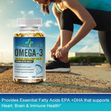 Cápsulas blandas TheraSuva Omega-3, fáciles de tragar.