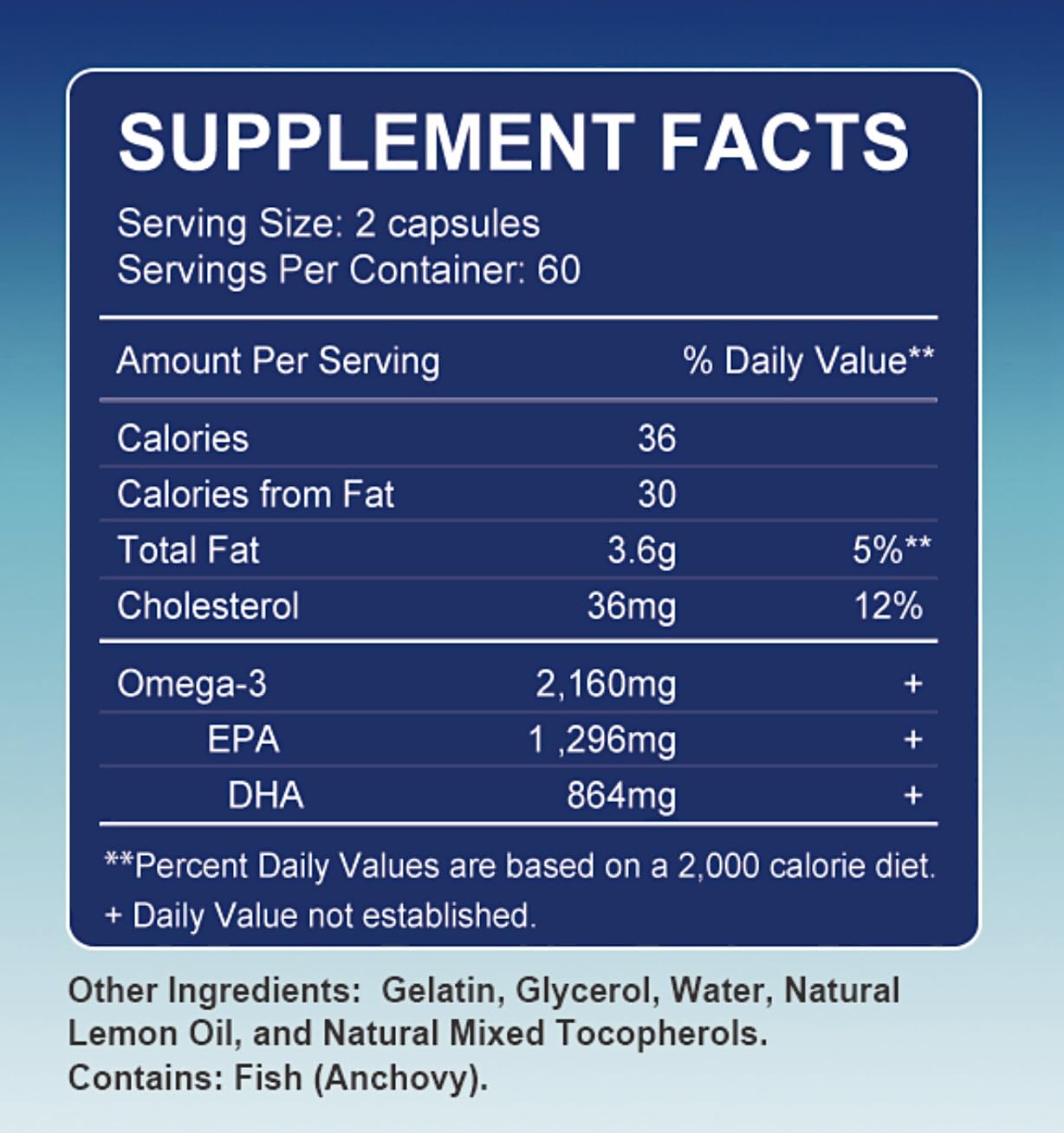 Uso diario con agua y comida usando TheraSuva Omega-3.