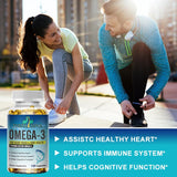 Etiqueta del frasco TheraSuva Omega-3 que destaca ingredientes de calidad.
