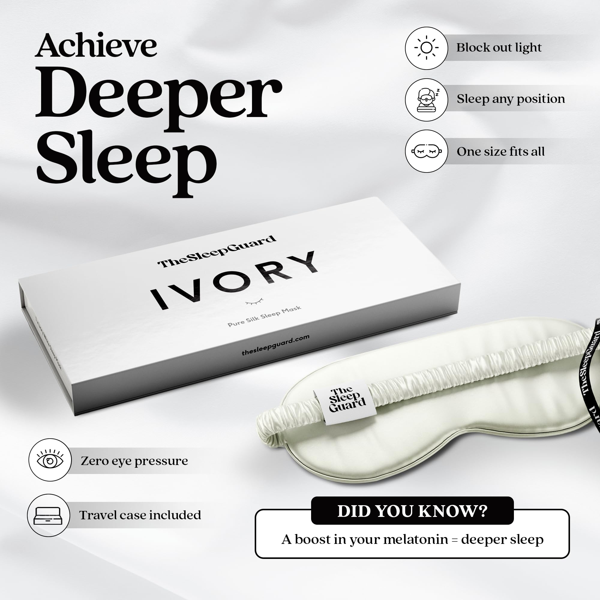 TheSleepGuard seda mulberry 22 momme ofrece lujo suave y transpirable.