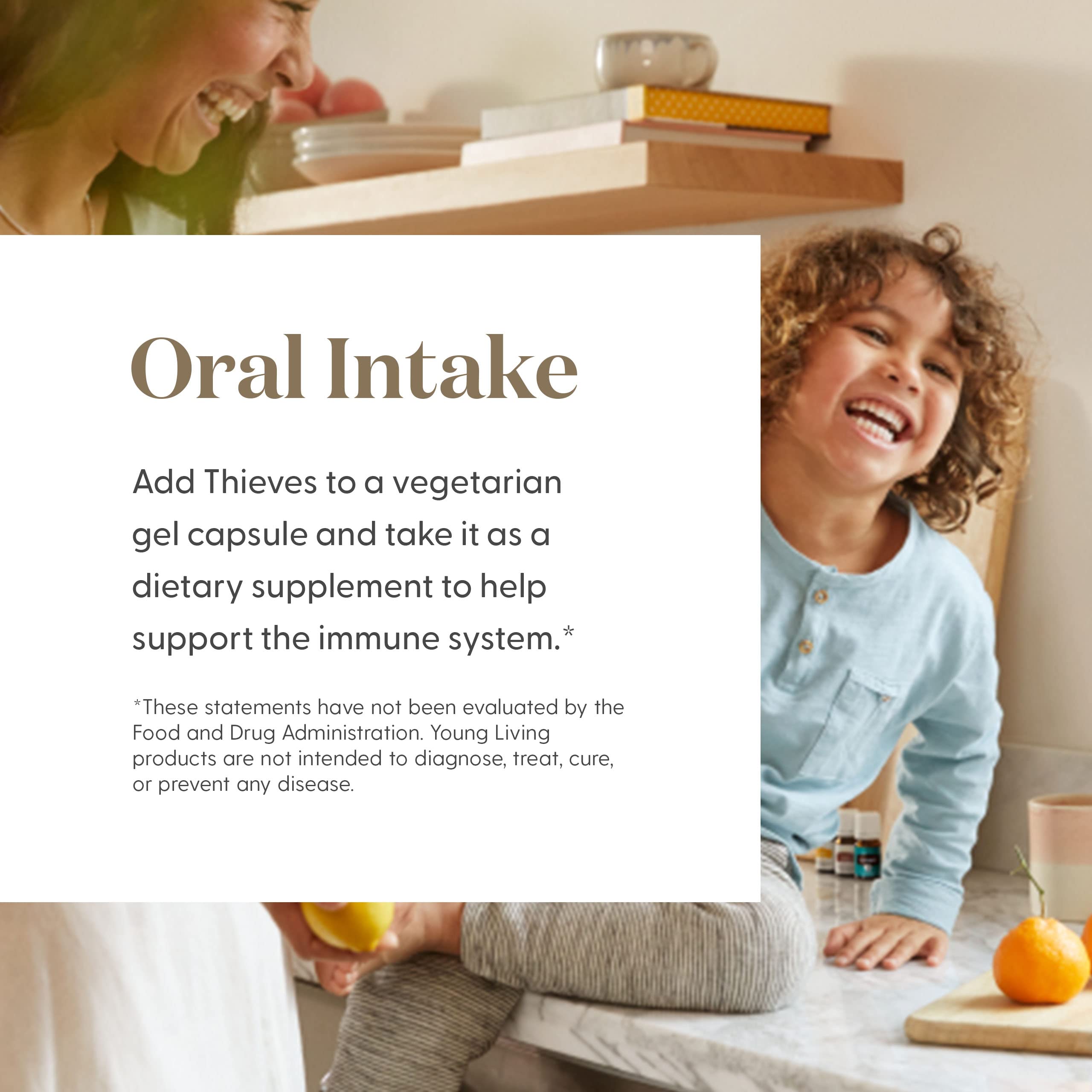 Aplicación suave para rituales de cuidado personal con Thieves Vitality.