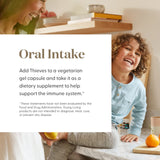 Aplicación suave para rituales de cuidado personal con Thieves Vitality.