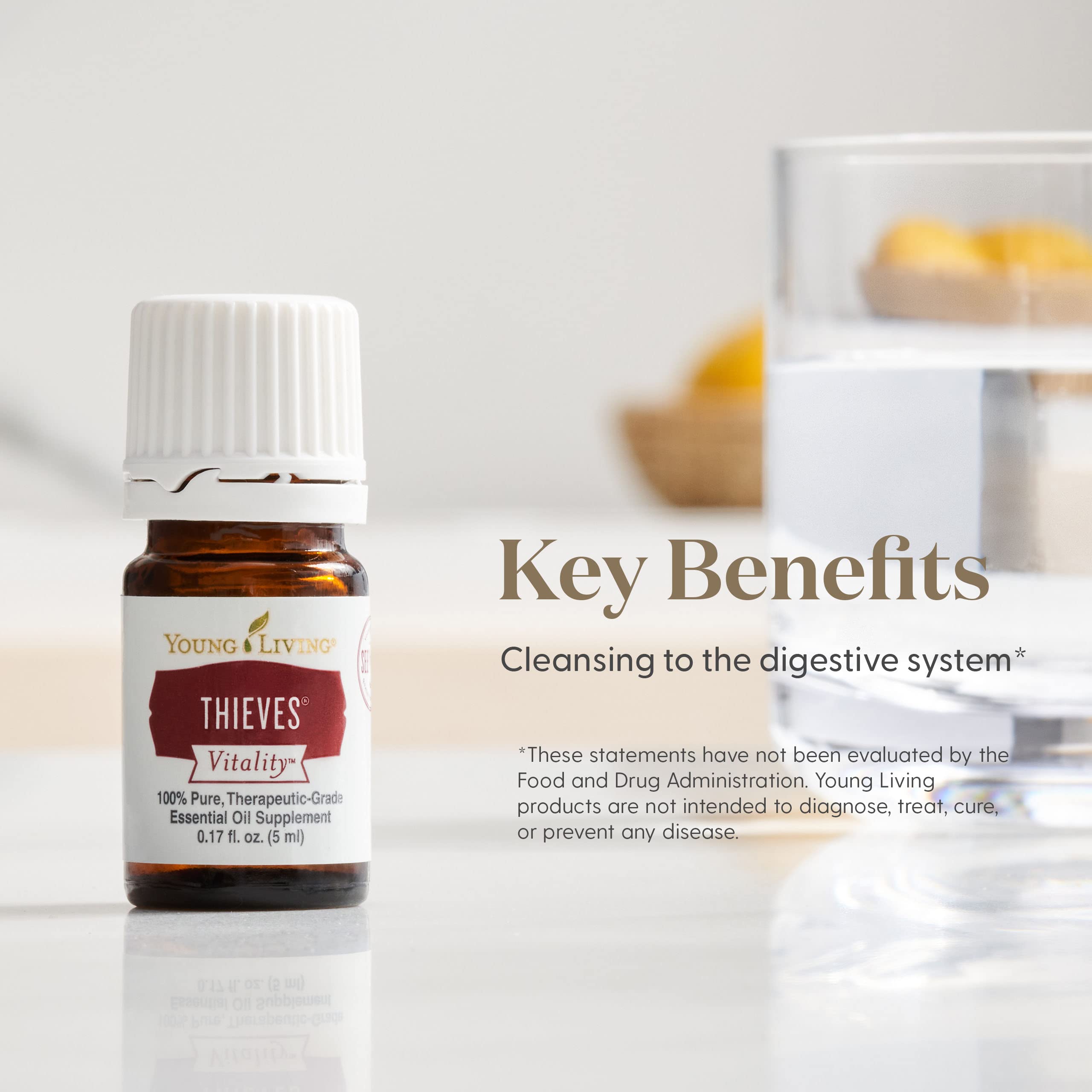 Mezclar Thieves Vitality con aceites portadores para masajes relajantes.