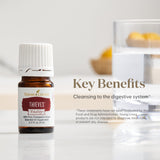 Mezclar Thieves Vitality con aceites portadores para masajes relajantes.