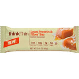 thinkThin barra proteica caramelo salado, snack energético para media mañana.