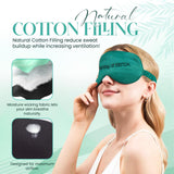 Thirty Something antifaz satin interior negro oculta manchas de maquillaje