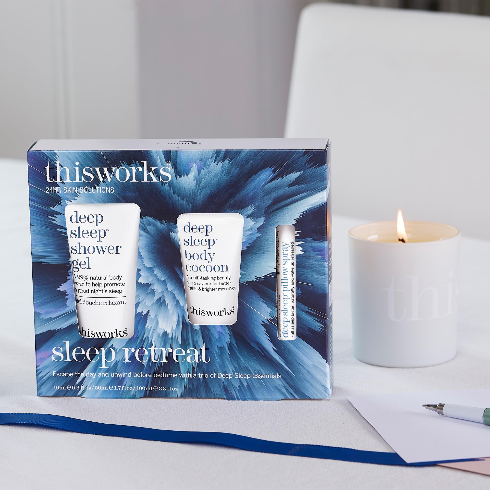 THISWORKS Sleep Retreat Box: crema corporal nutritiva lavanda camomila para piel suave al dormir