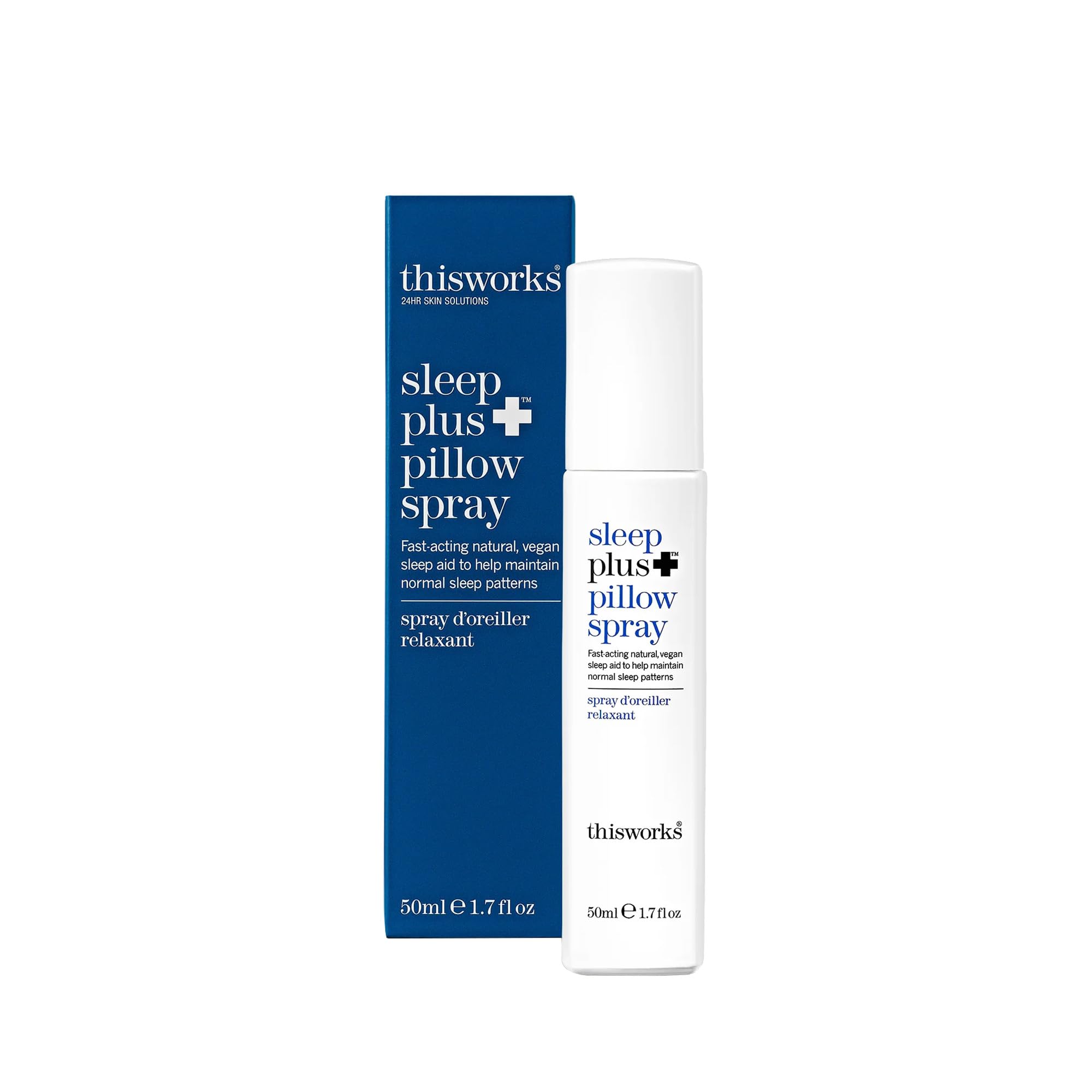 THISWORKS Sleep Plus en botella frontal para rociar en la almohada y favorecer la relajación.
