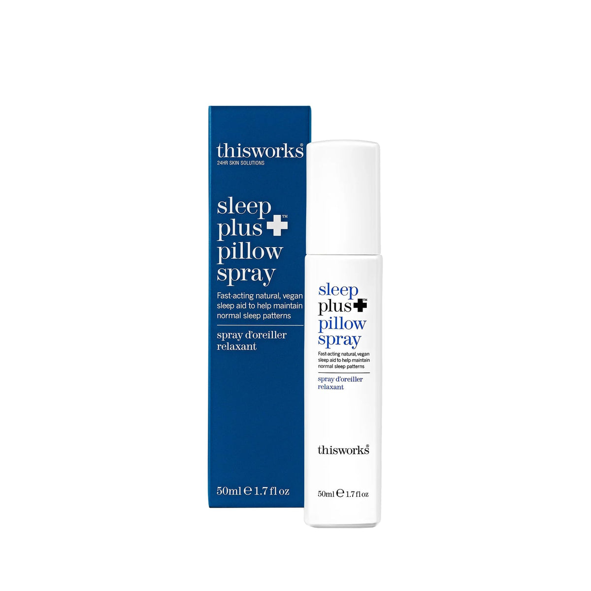 THISWORKS Sleep Plus en botella frontal para rociar en la almohada y favorecer la relajación.