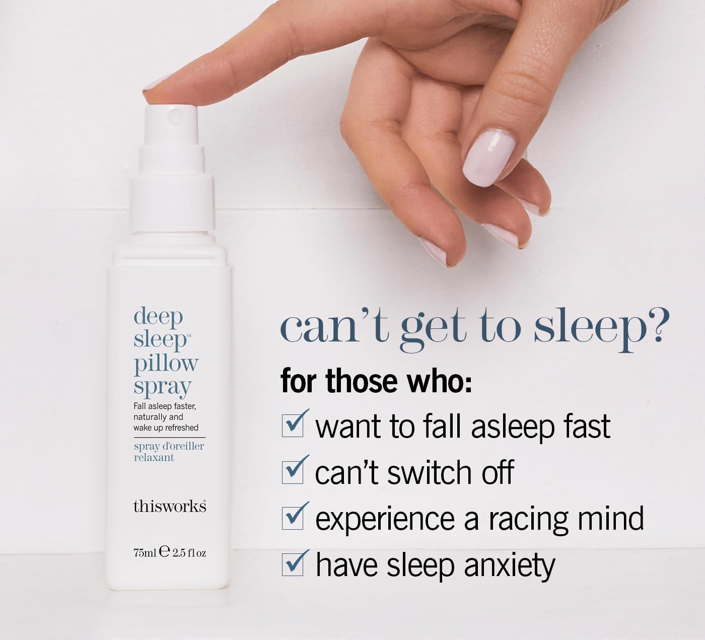 THISWORKS Sueño Profundo spray para almohada con lavanda ayuda a dormir