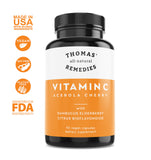 Sauco orgánico en la mezcla de Thomas' all-natural Remedies para complementar nutrientes