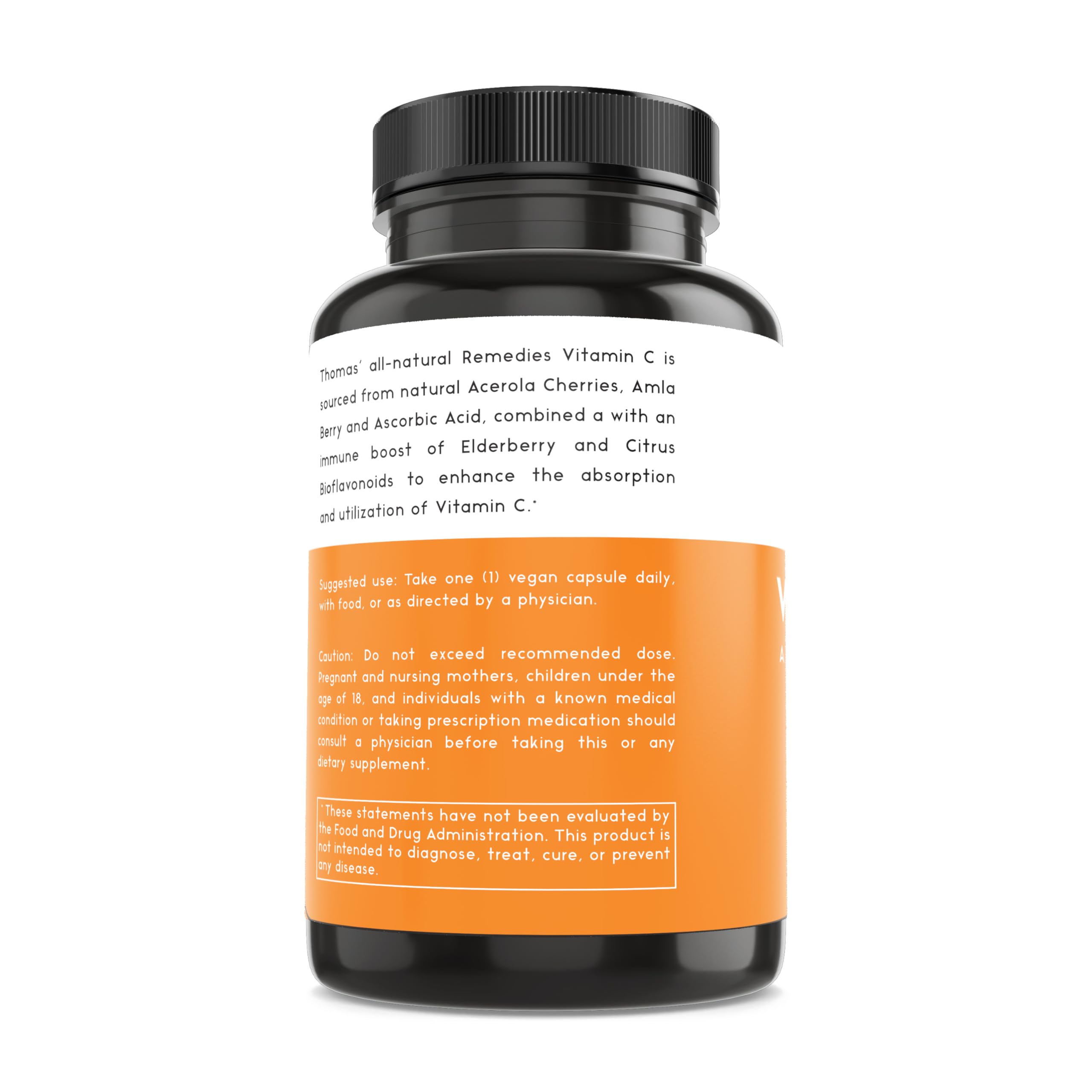 Envase sostenible de Thomas' all-natural Remedies para resguardar nutrientes