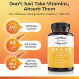 Thomas' all-natural Remedies D3 + K2, mezcla de alimentos crudos, experiencia sensorial.