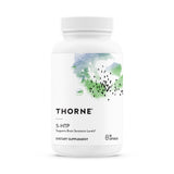 THORNE 5-HTP, botella de 90 cápsulas, apoyo al sueño y manejo del estrés.