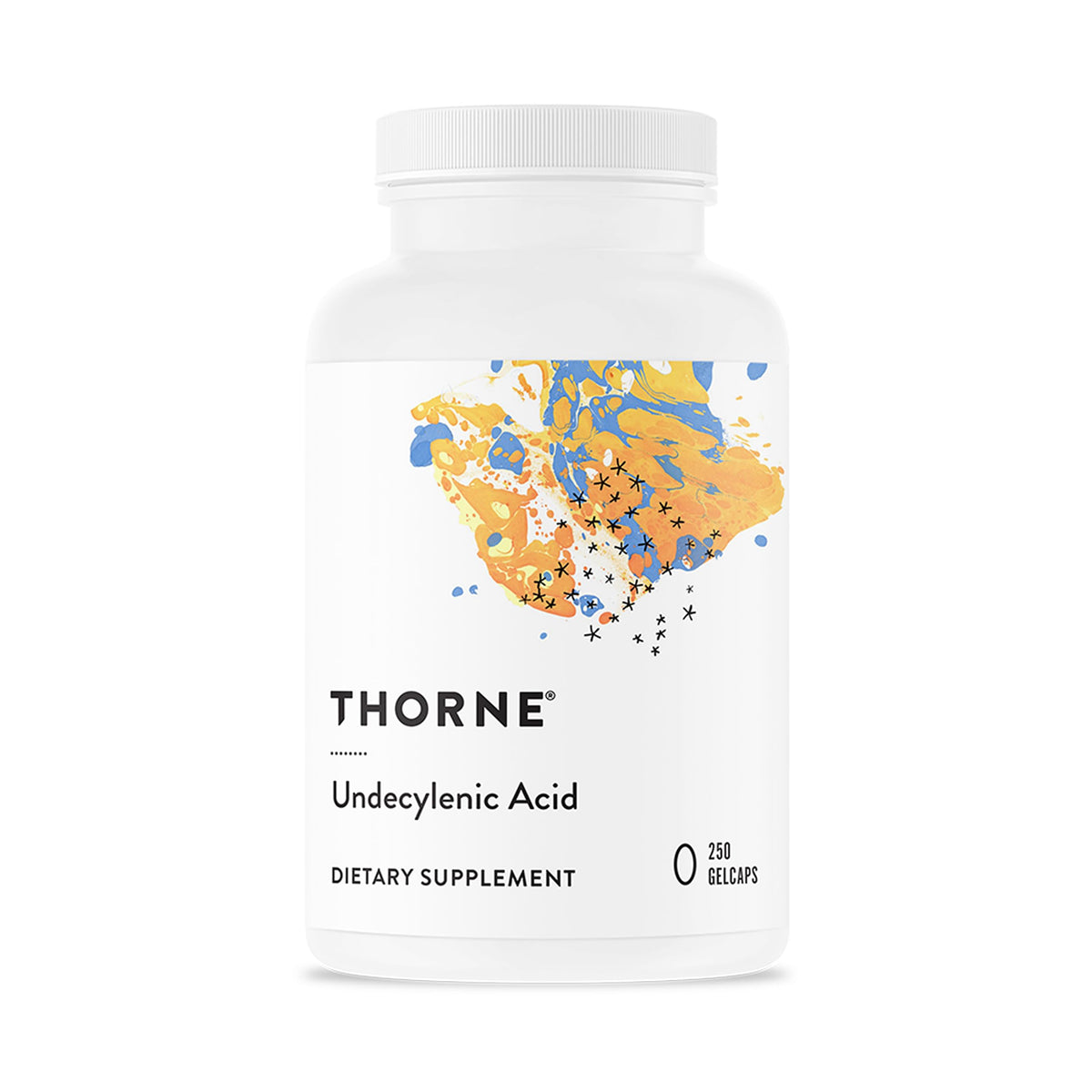 THORNE ácido undecenico: botella para apoyar el equilibrio intestinal.