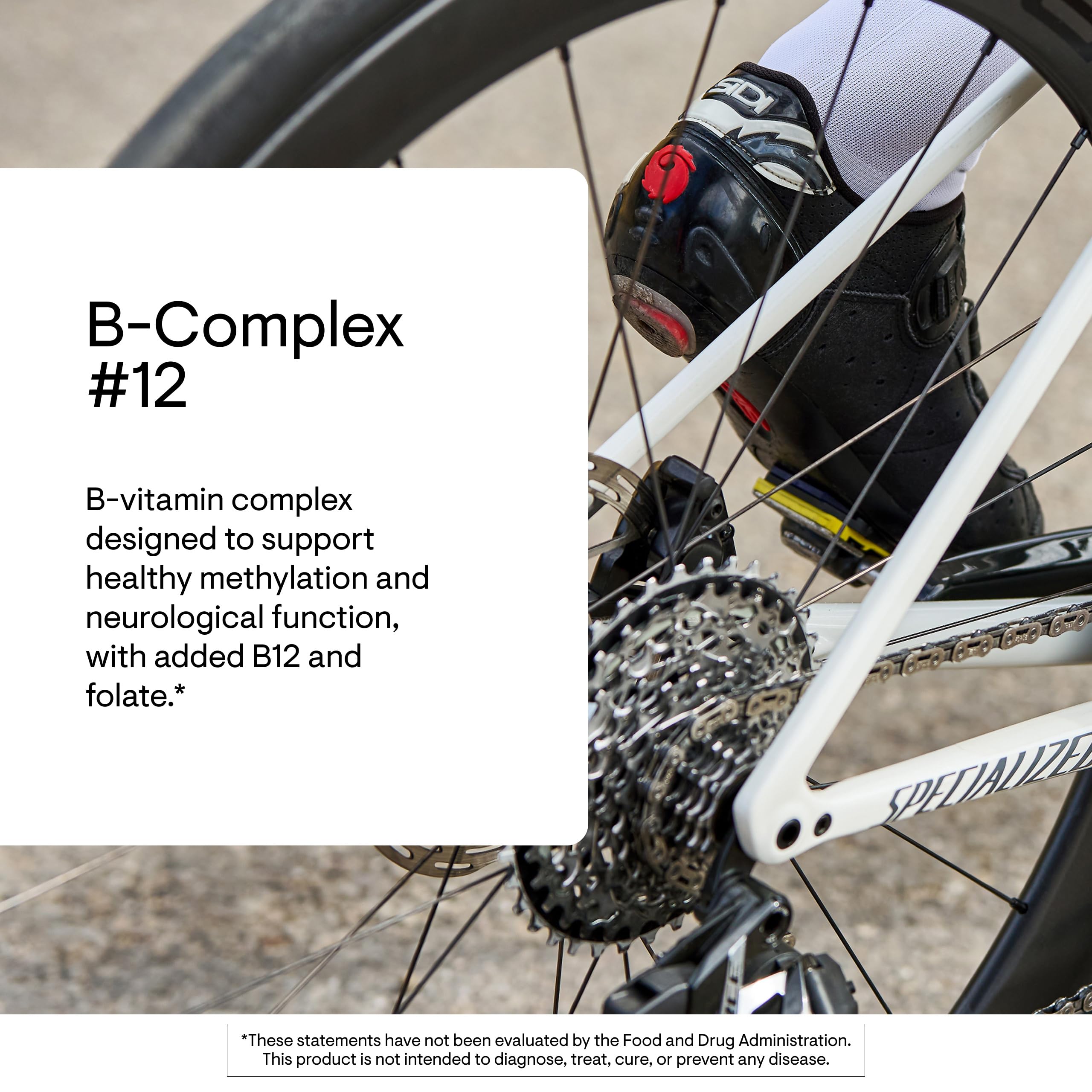 THORNE B-Complex #12 etiqueta frontal, confianza en la fórmula.