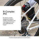 THORNE B-Complex #12 etiqueta frontal, confianza en la fórmula.