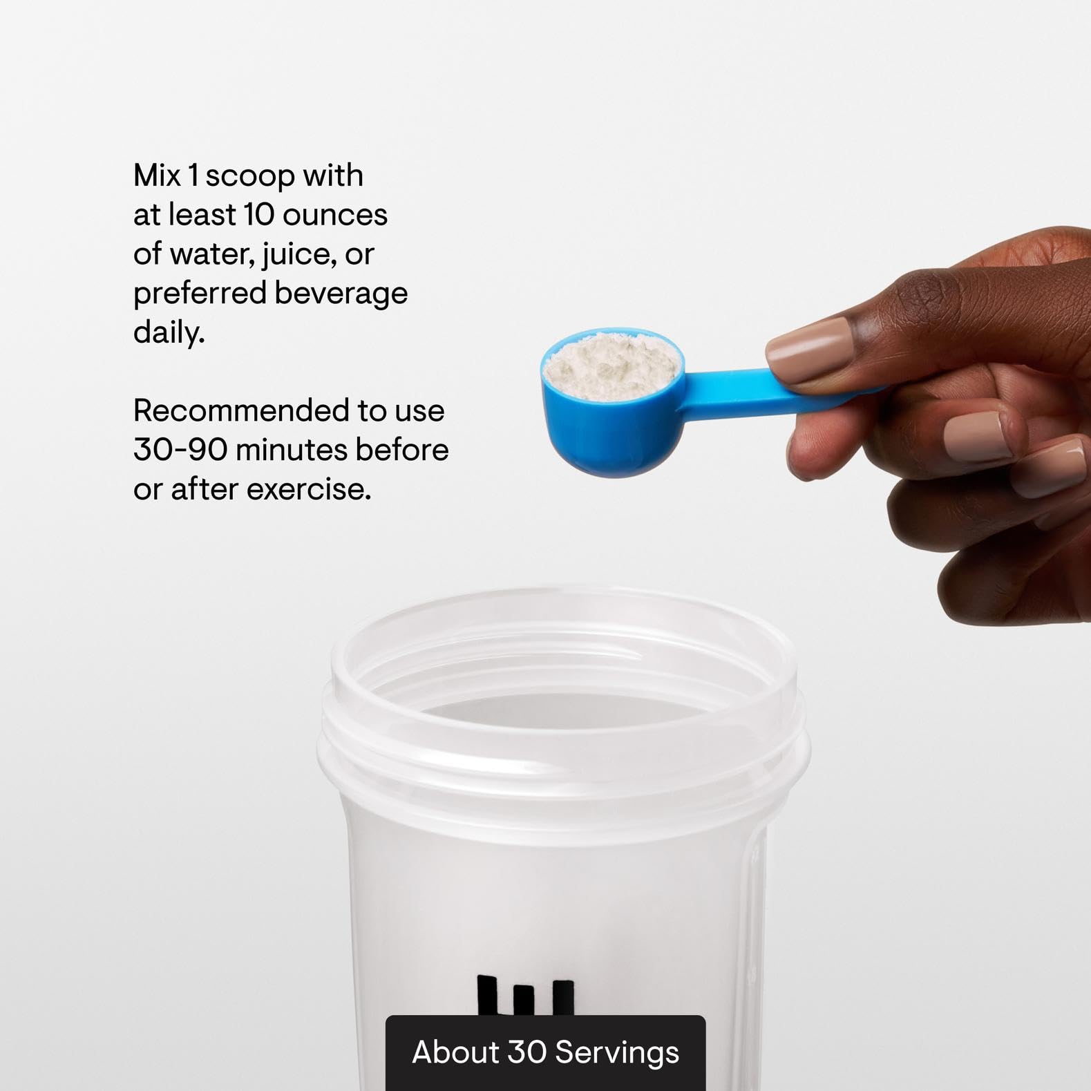 THORNE Creatina + BCAA: polvo micronizado de fácil disolución en agua