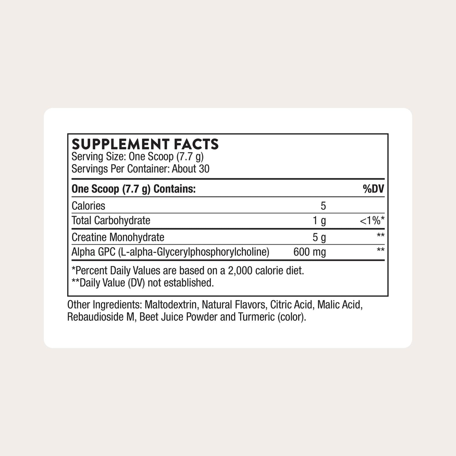 THORNE Creatine Alpha GPC medidor: dosis precisa para rendimiento sostenido.