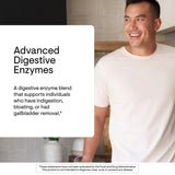 THORNE Digestive Enzymes etiqueta detalle: lista de ingredientes clave